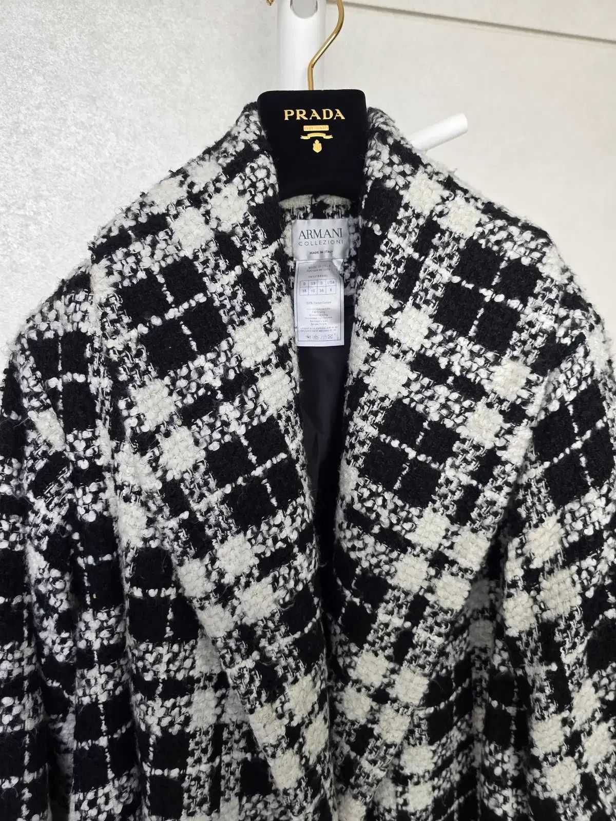 ARMANI COLLEZIONI ツイードコート 38サイズ - メルカリ