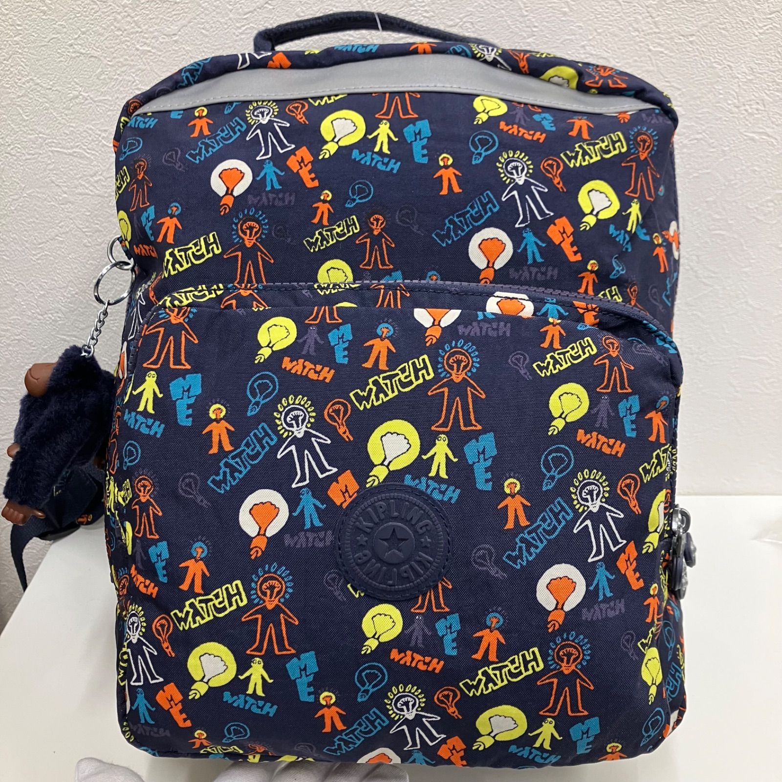 8516 Kipling キプリング リュック バックパック ネイビーパープル系 