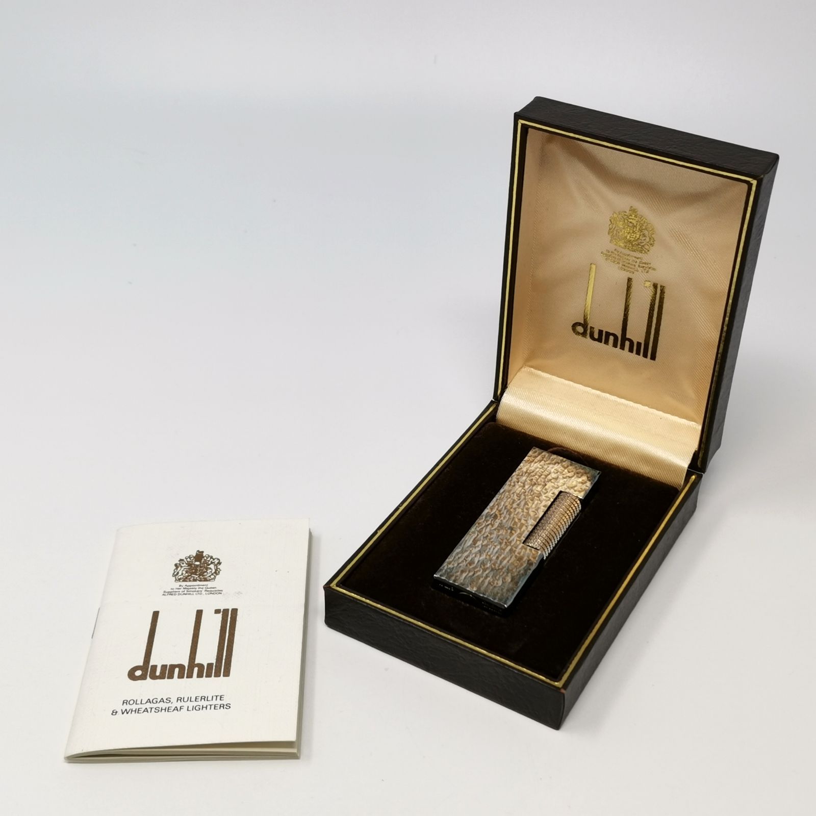 dunhill ダンヒル ライター ガスライター シルバーカラー ケース付き