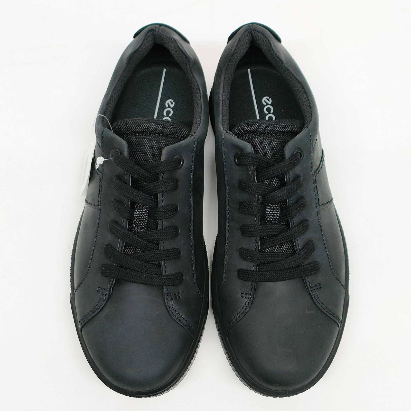 ECCO BYWAY メンズ レザー スニーカー 25.5cm ブラック 501594 革靴