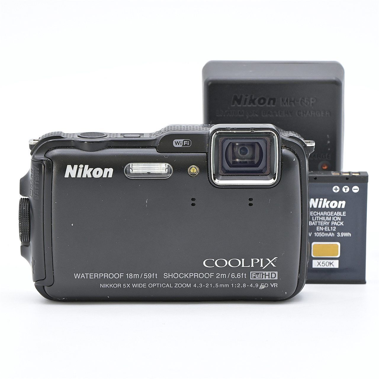 Nikon ニコン AW120 防水 1600万画素 クールブラック コンパクト
