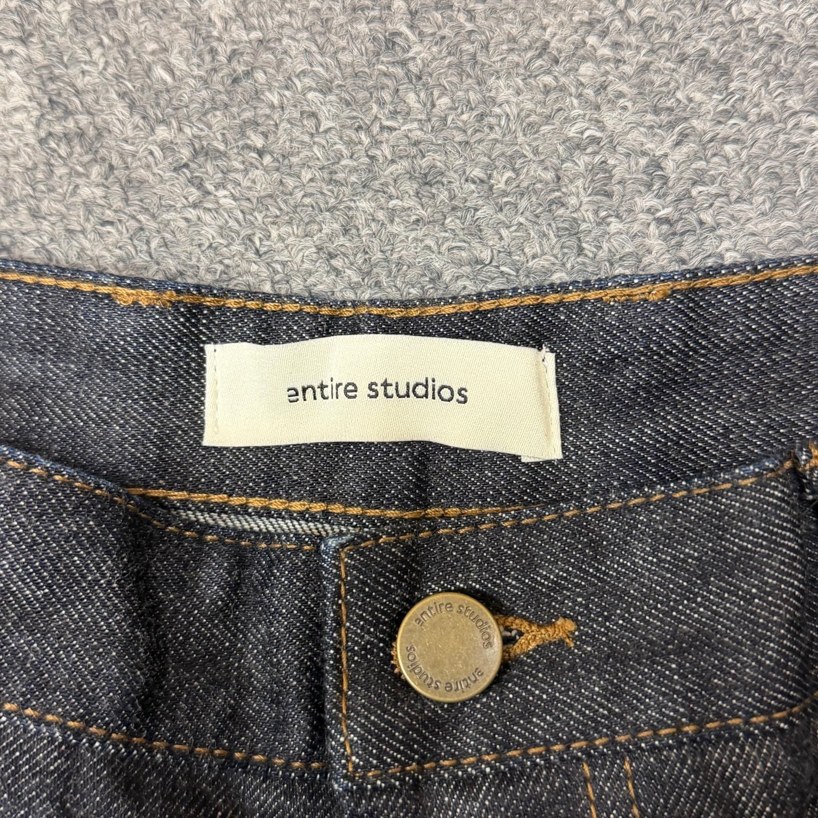 参考上代69300円 未使用 entire studios CUFF JEAN RAW カフジーンズ 