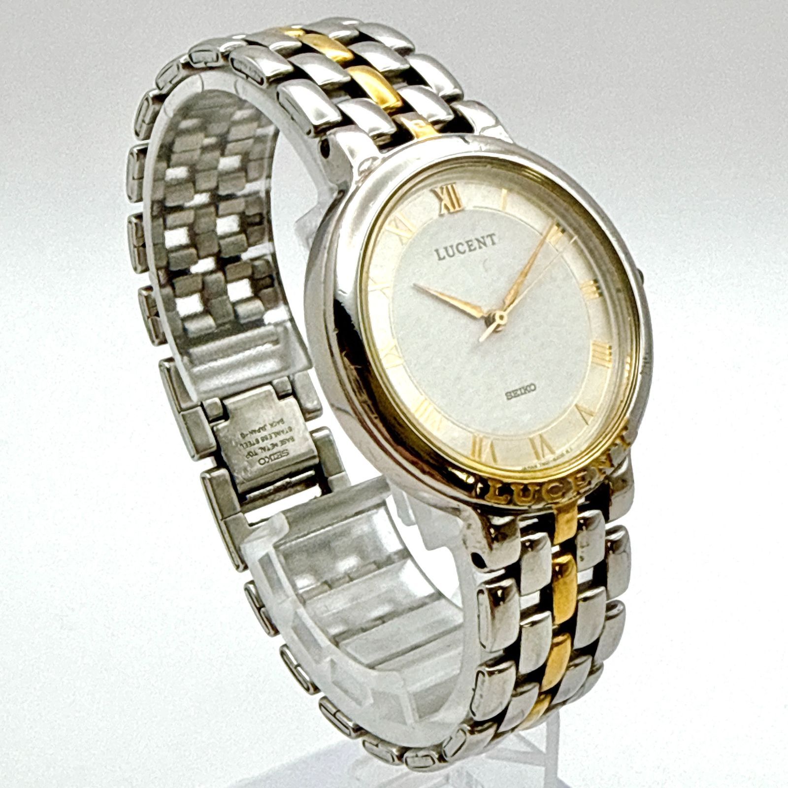 B107【電池交換済】 SEIKO LUCENT セイコー ルーセント コンビカラー