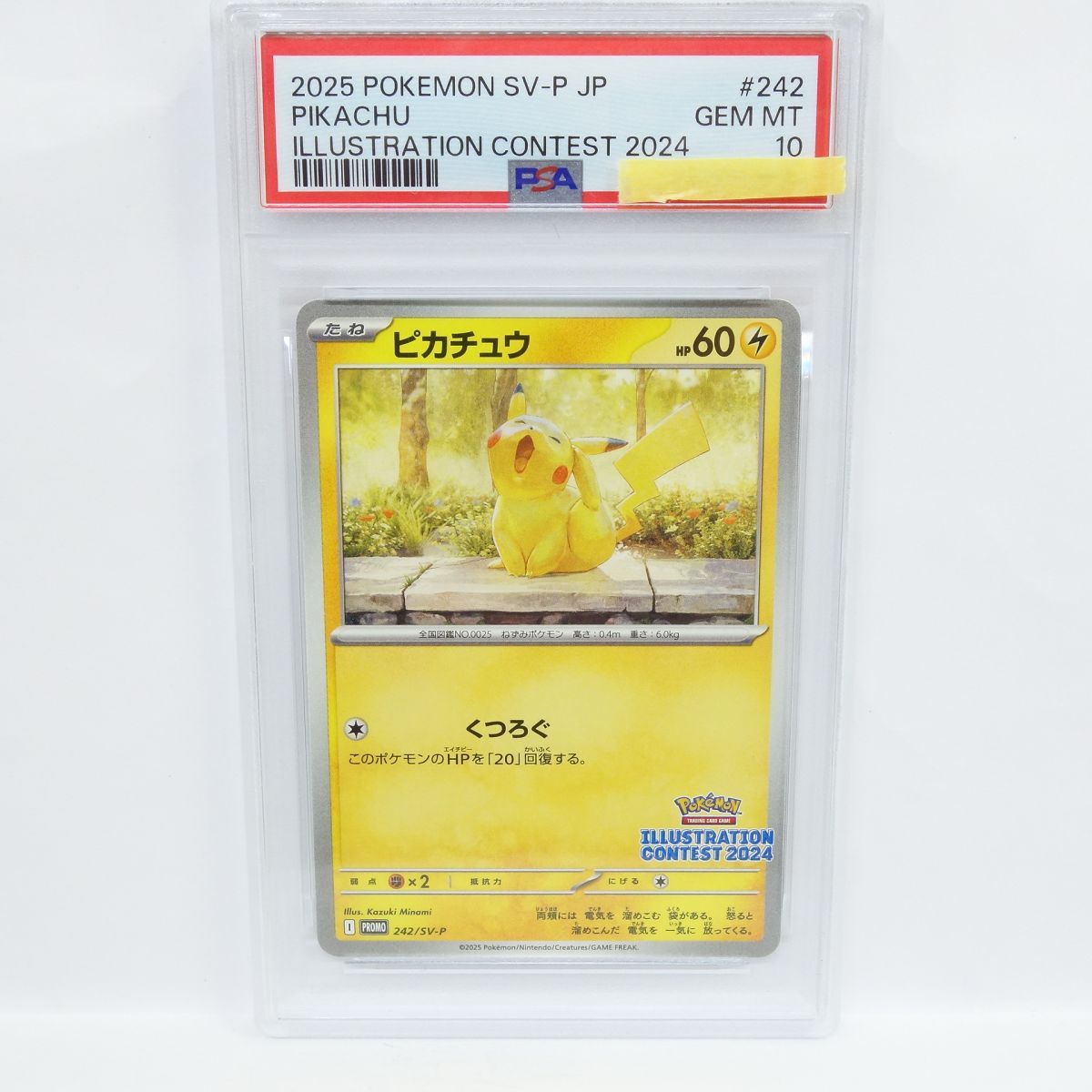 PSA 10 ポケモンカード ピカチュウ PROMO プロモ 242 SV P イラストレーションコンテスト2025 鑑定品