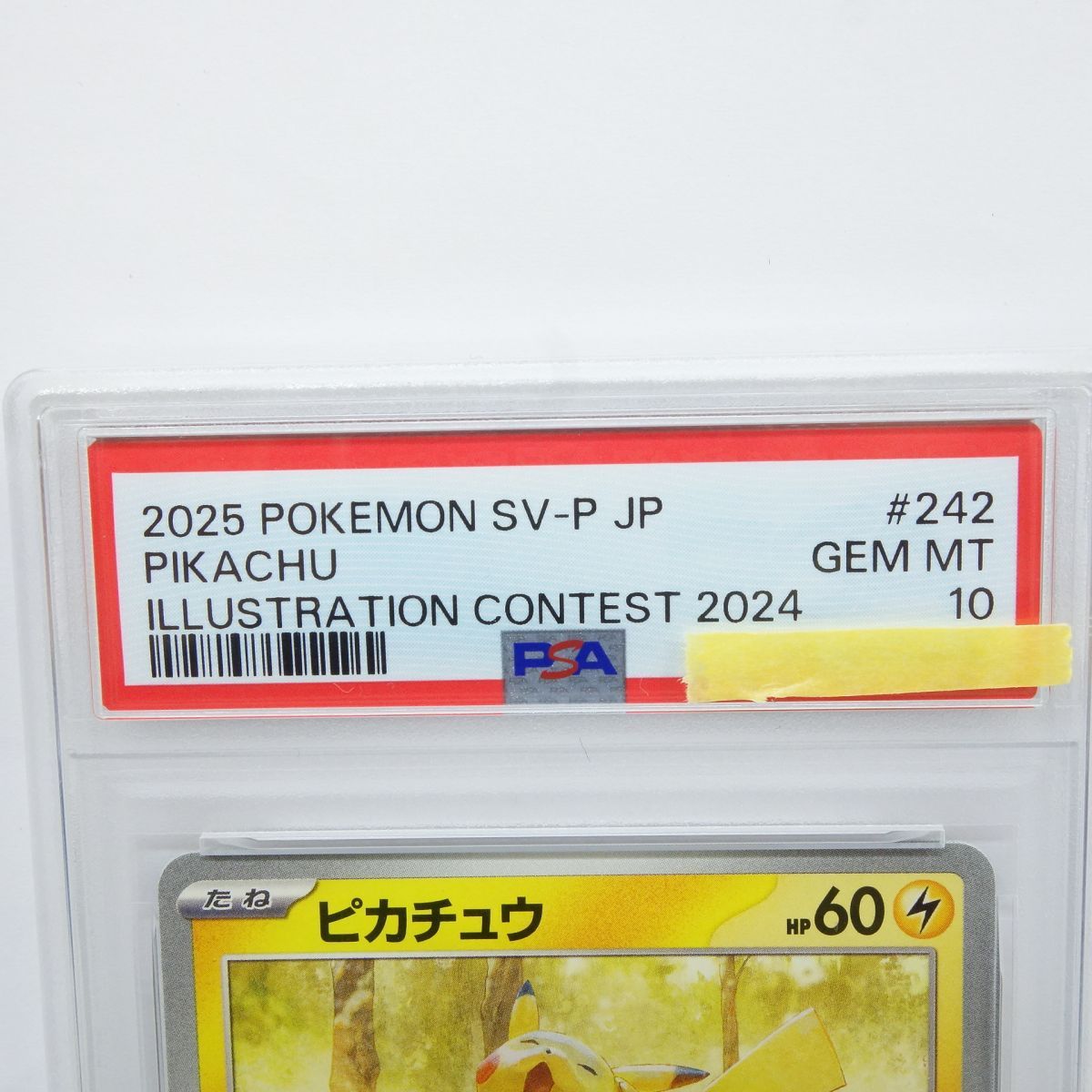 PSA 10 ポケモンカード ピカチュウ PROMO プロモ 242 SV P イラストレーションコンテスト2025 鑑定品