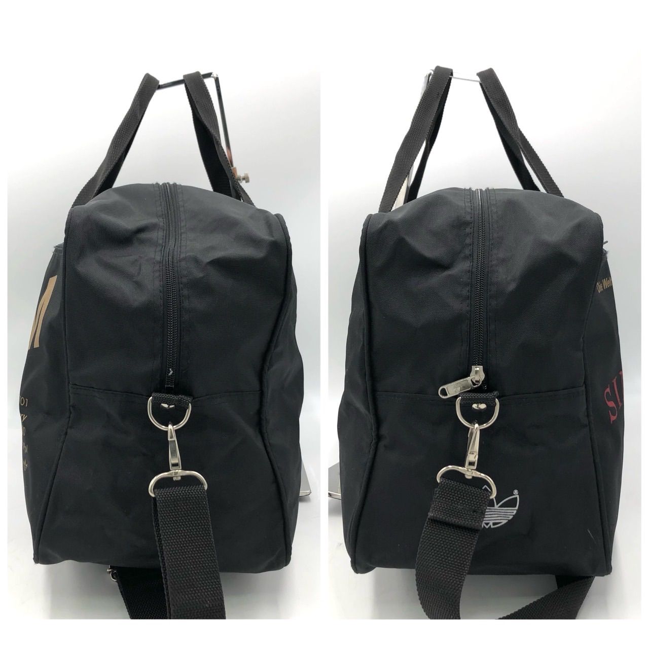 激レア】90s ヴィンテージ アディダス ボストンバッグ 2way 黒 大容量