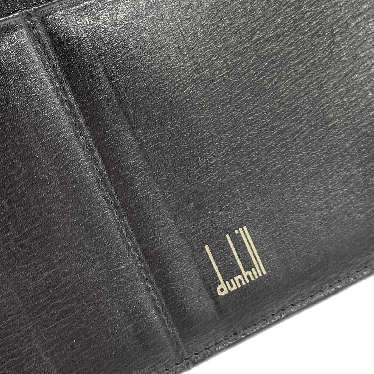 dunhill ダンヒル 二つ折り長札入 財布  レザー    ブラック メンズ / 240001182683 dunhill ダンヒル 二つ折り長札入 財布 レザー ブラック メンズ