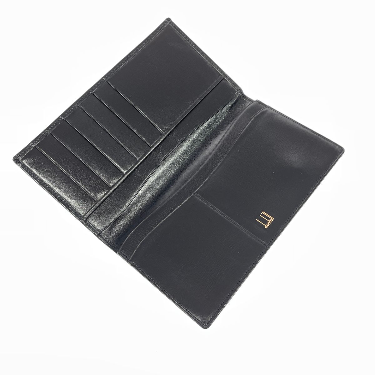 dunhill ダンヒル 二つ折り長札入 財布  レザー    ブラック メンズ / 240001182683 dunhill ダンヒル 二つ折り長札入 財布 レザー ブラック メンズ