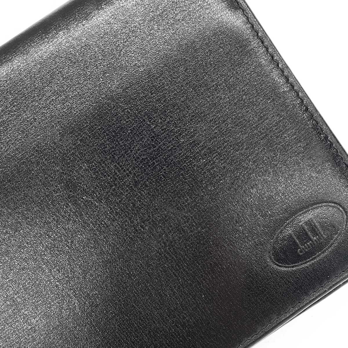 dunhill ダンヒル 二つ折り長札入 財布 レザー ブラック メンズ