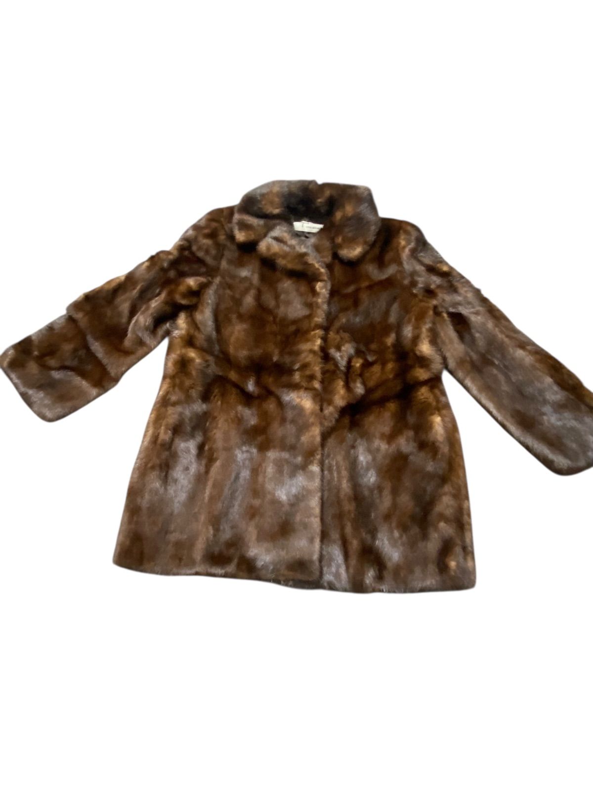 美品 ナカムラ ファー　nakamura fur　　ミンクファー　コートF Nakamura fur ナカムラファー ミンク 毛皮コート Mサイズ ブラウン