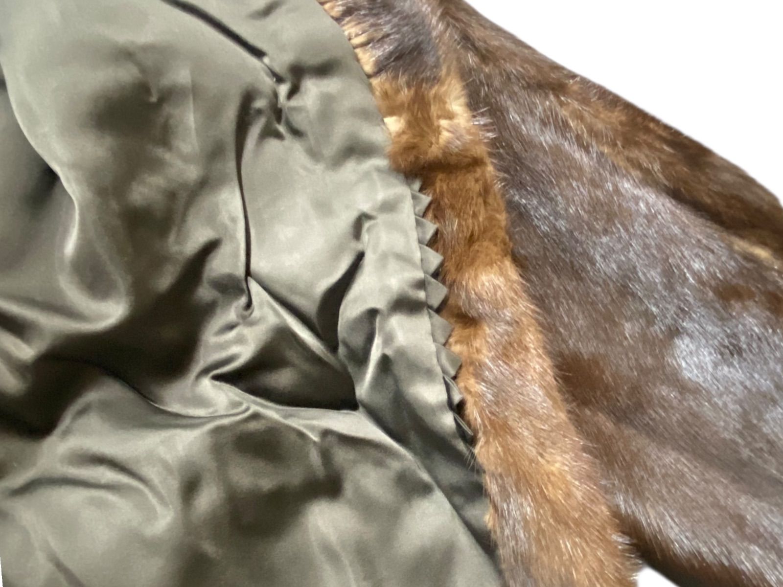 Nakamura fur ナカムラファー ミンク 毛皮コート Mサイズ ブラウン