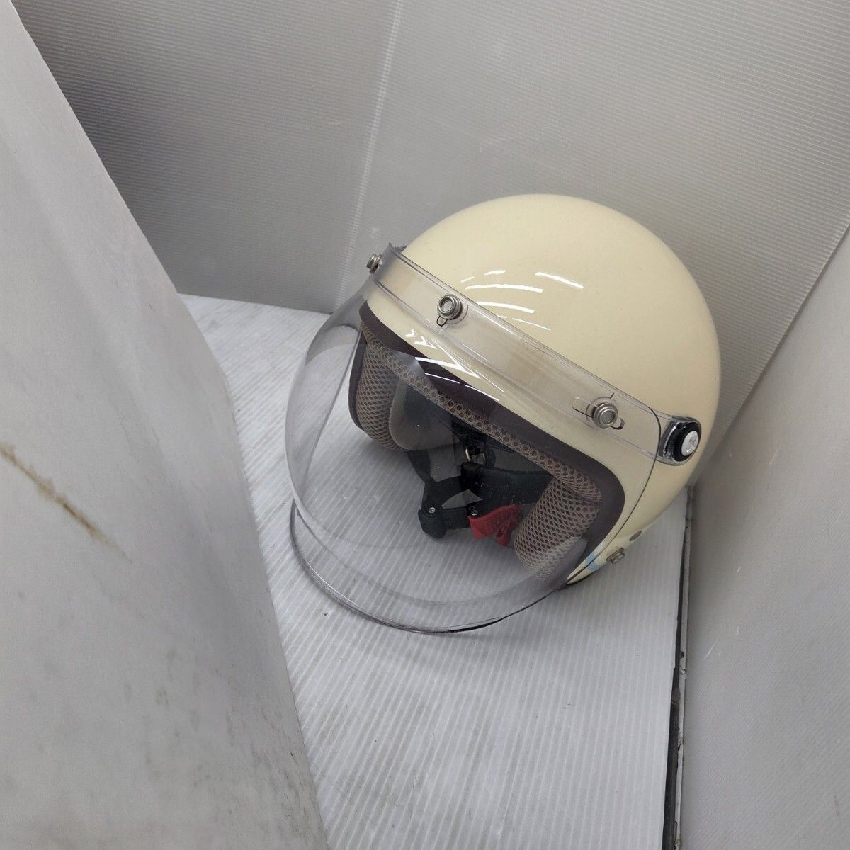 S01461 novia II ジェットヘルメット クリーム色レディースフリー 55