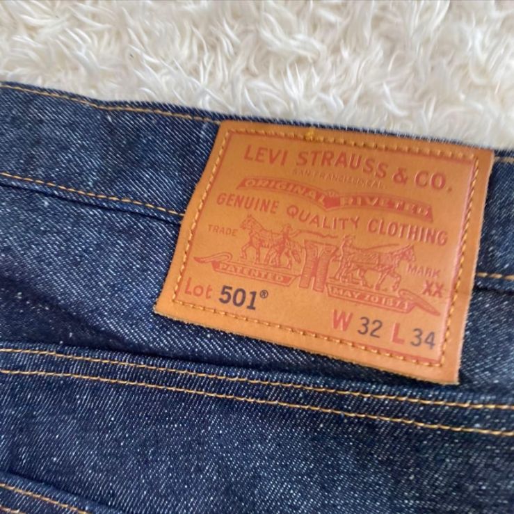 希少！未使用級！Levi's Premium プレミアム リーバイス 501 ネップ 赤
