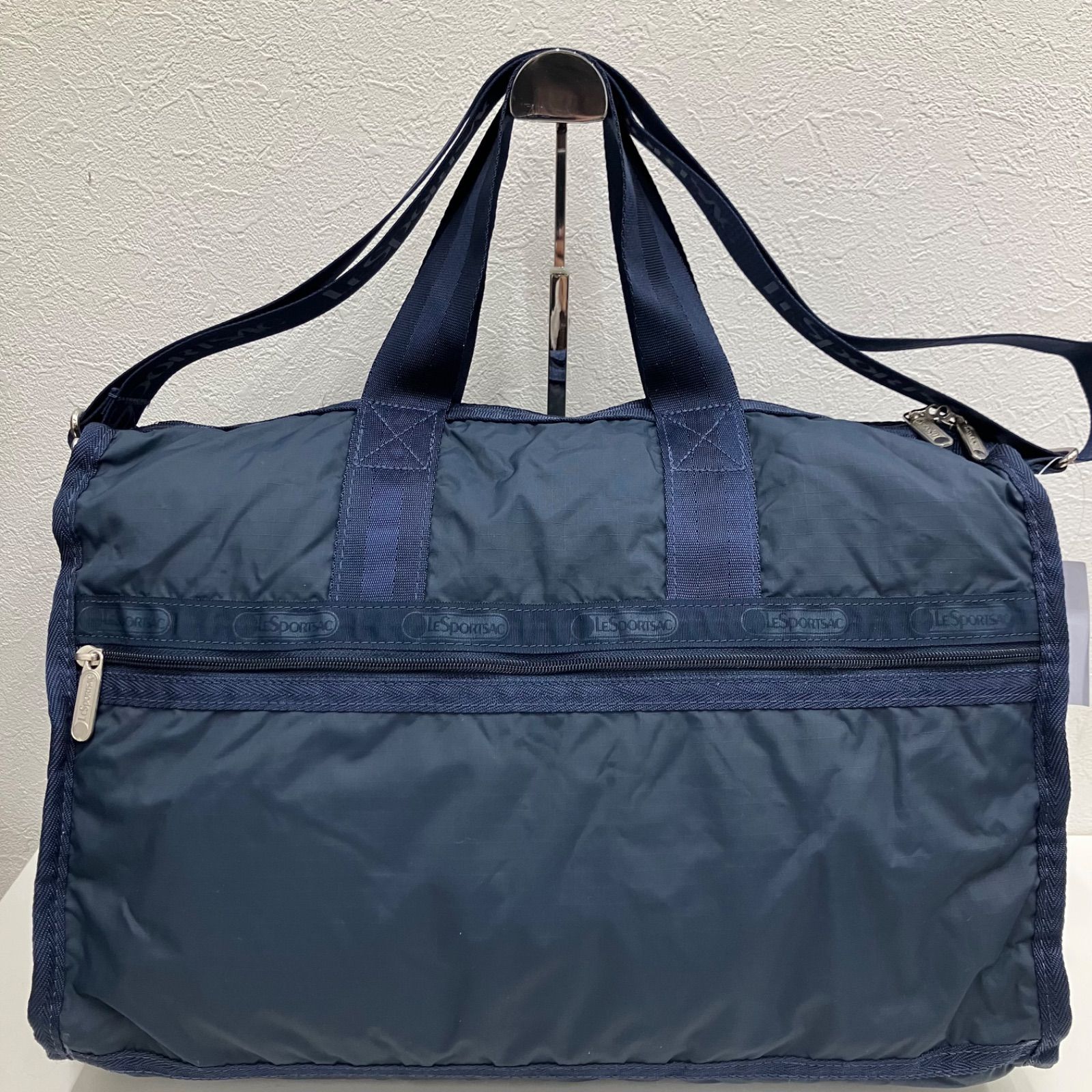 8508 LeSportsac レスポートサック 2way ボストンバッグ ネイビー 紺