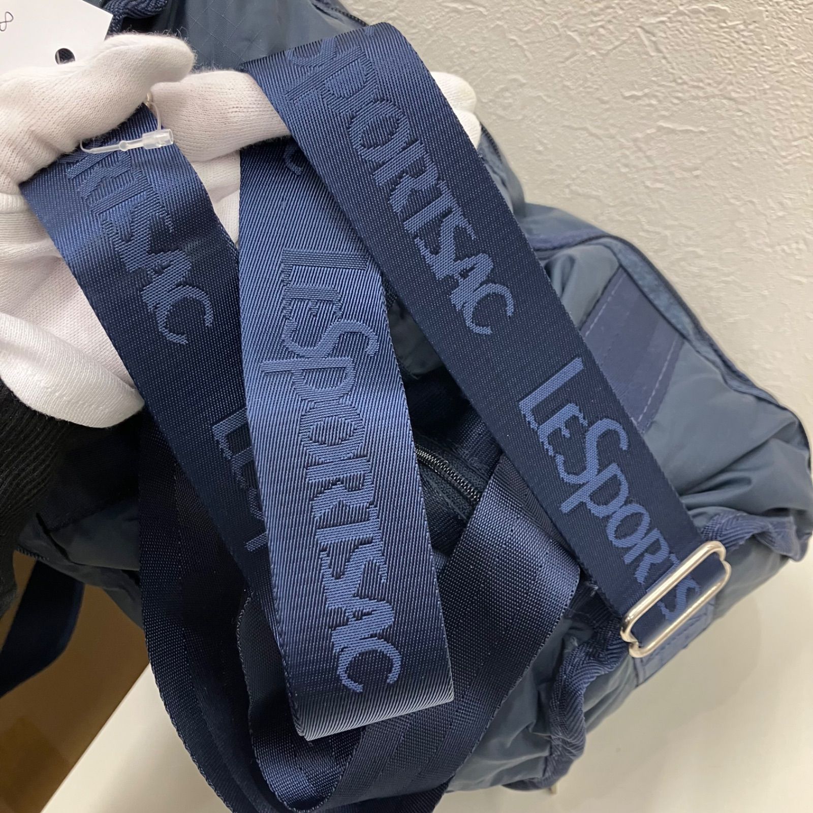 8508 LeSportsac レスポートサック 2way ボストンバッグ ネイビー 紺