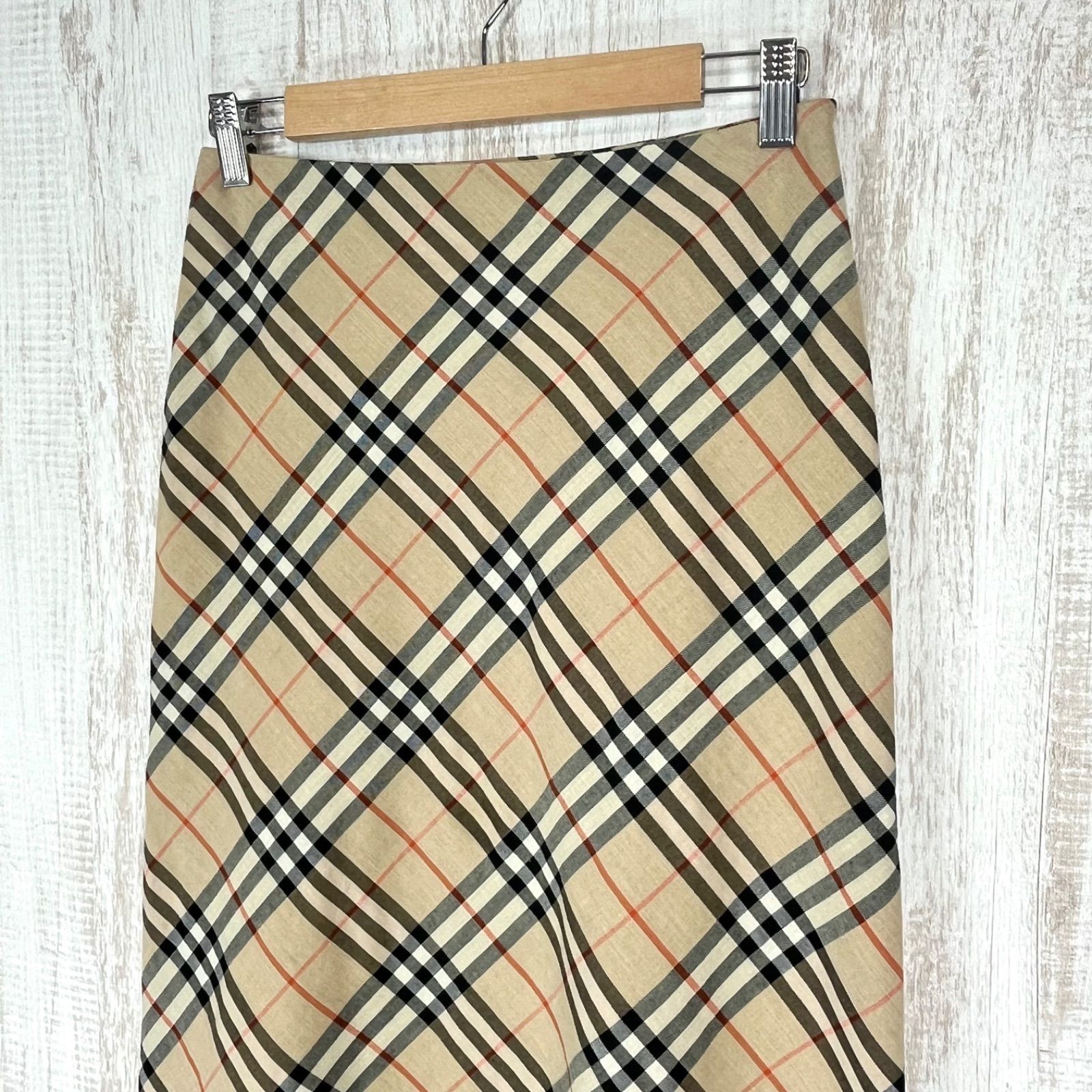 BURBERRY LONDON バーバリーロンドン ノバチェック 総柄 膝丈 コットン