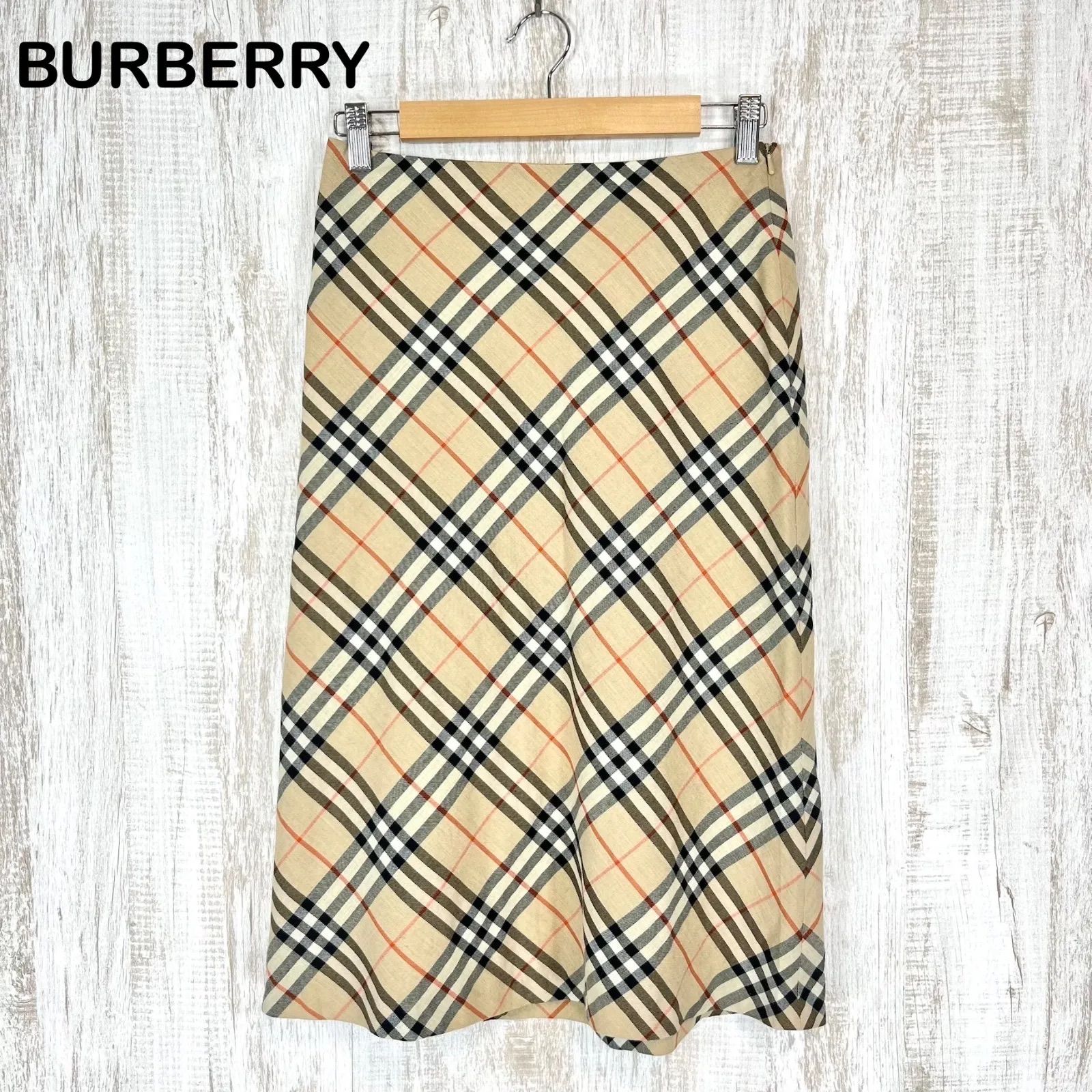 BURBERRY LONDON バーバリーロンドン ノバチェック 総柄 膝丈 コットン