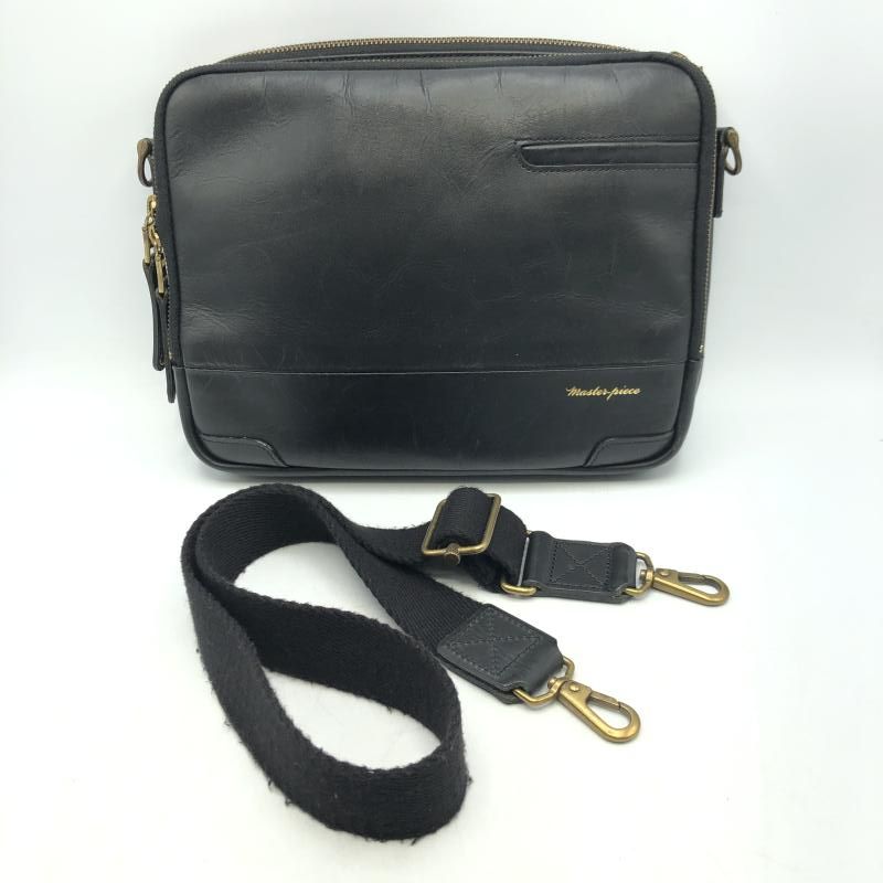 【中古】MASTER PIECE　ショルダーバッグ　ブラック　マスターピース[17][240017743129] 中古】MASTER PIECE ショルダーバッグ ブラック マスターピース[17