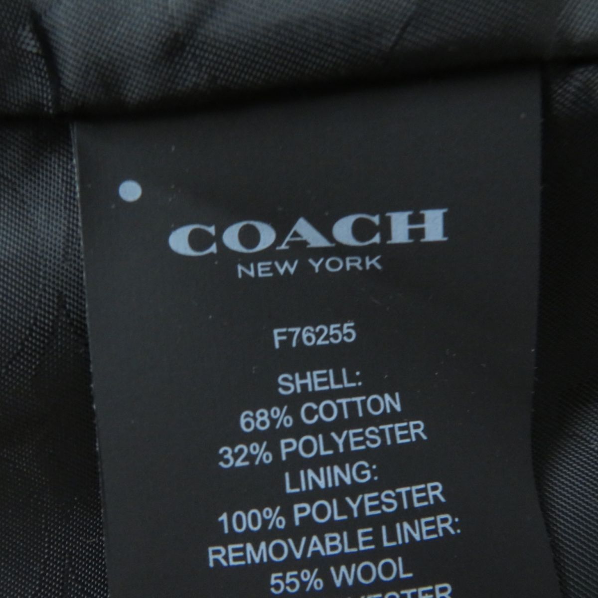 ドンドン見直し】未使用品☆正規品 COACH コーチ F76255 襟元  