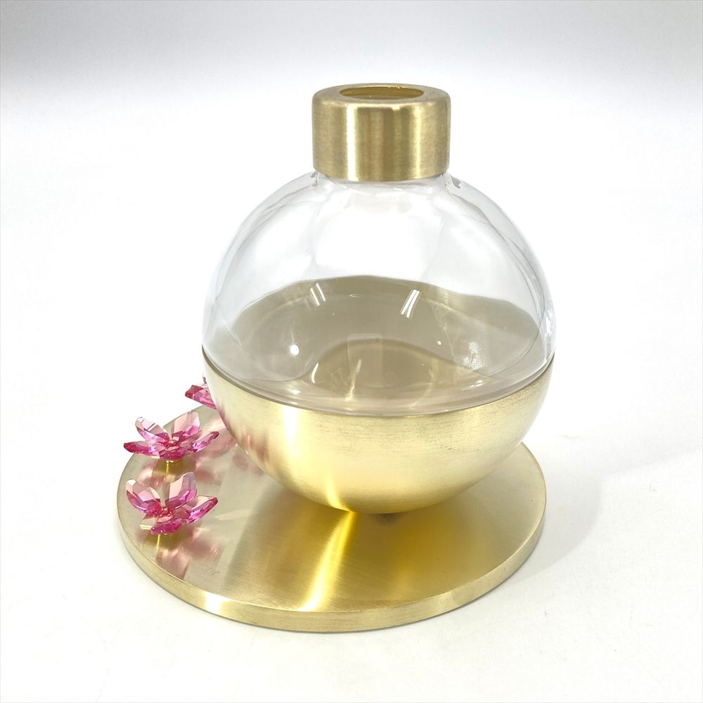  スワロフスキー SWAROVSKI ガーデンテイルズ コレクション 桜 アロマ ディフューザー オブジェ 置物 5557809 クリア 花 フラワー フォトフレーム 置物 インテリア小物