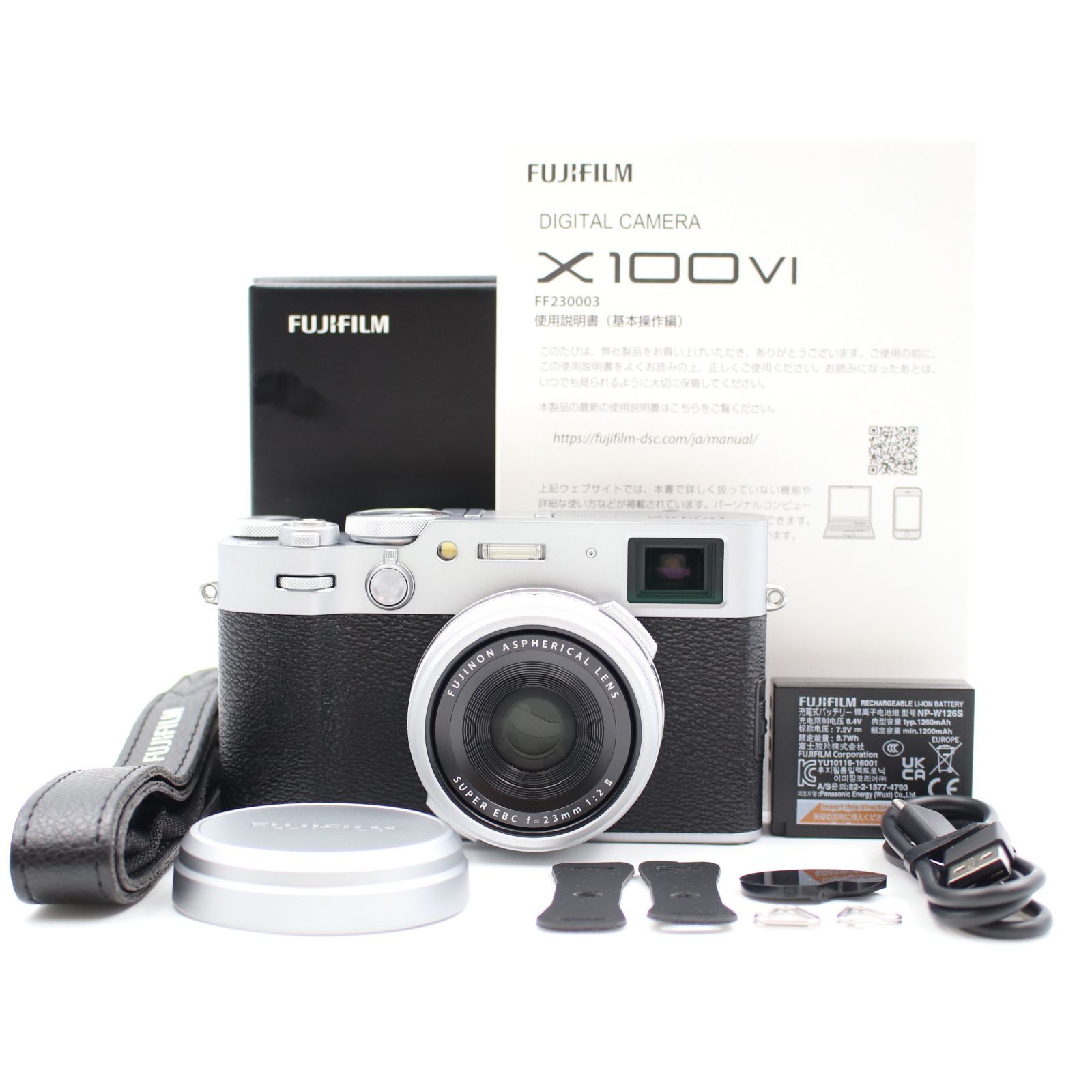 □シャッター数600枚！新品同様□ FUJIFILM X100Ⅵ シルバー デジタル