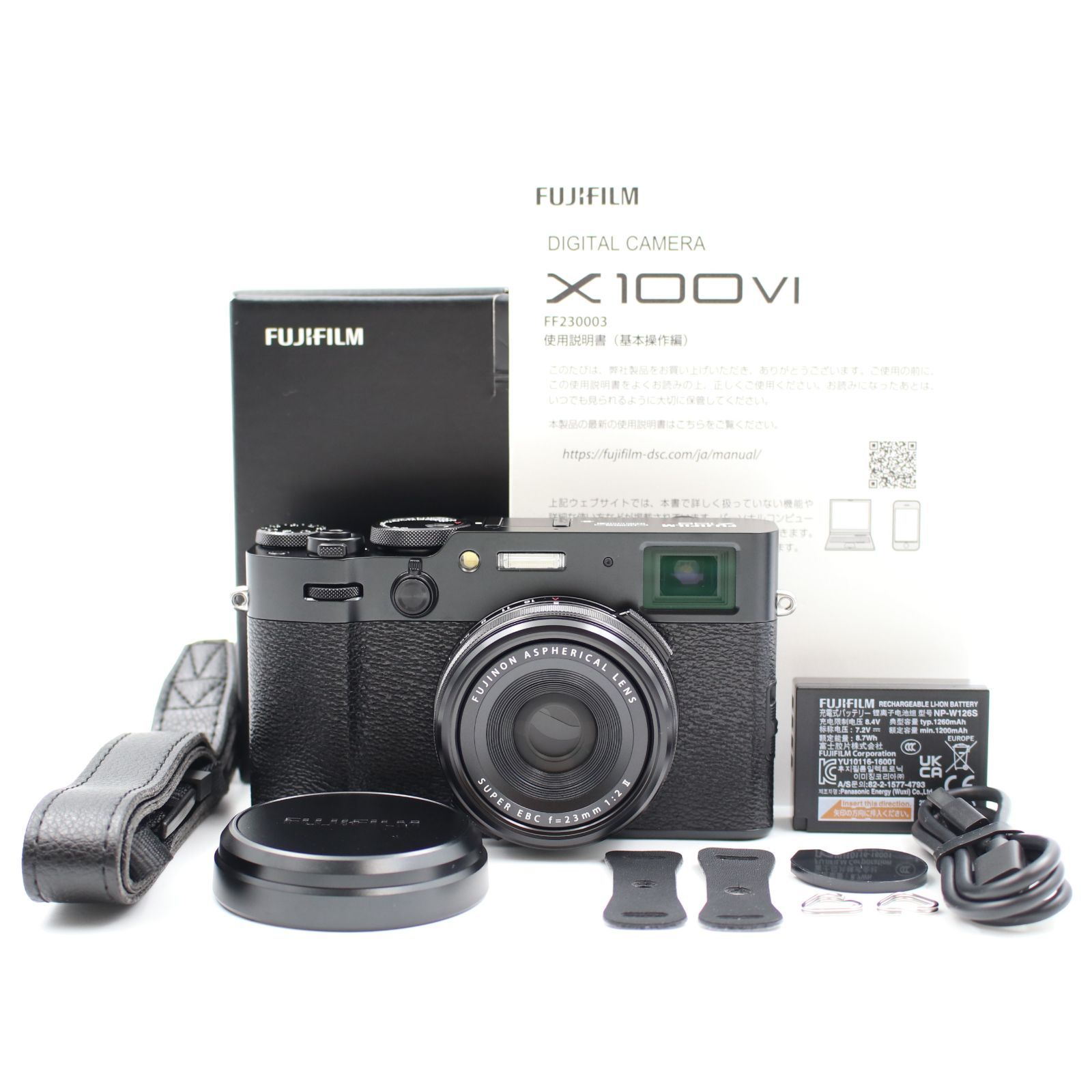 □シャッター数1800枚！新品同様□ FUJIFILM X100Ⅵ ブラック デジタル