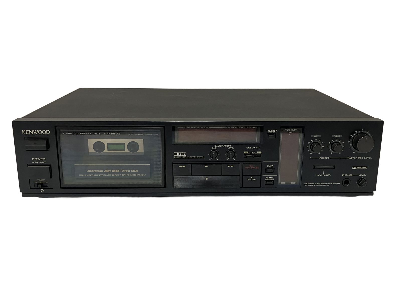 KENWOOD KX-880D カセットデッキ【ジャンク】 KENWOOD KX-880G カセットデッキ アモルファスヘッド搭載 部品取り名機