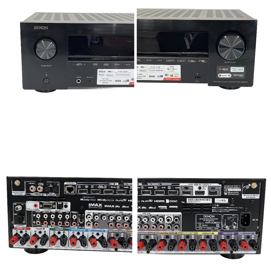 DENON AVR-X3800H AVサラウンドレシーバー AVアンプ 2025年製 ブラック