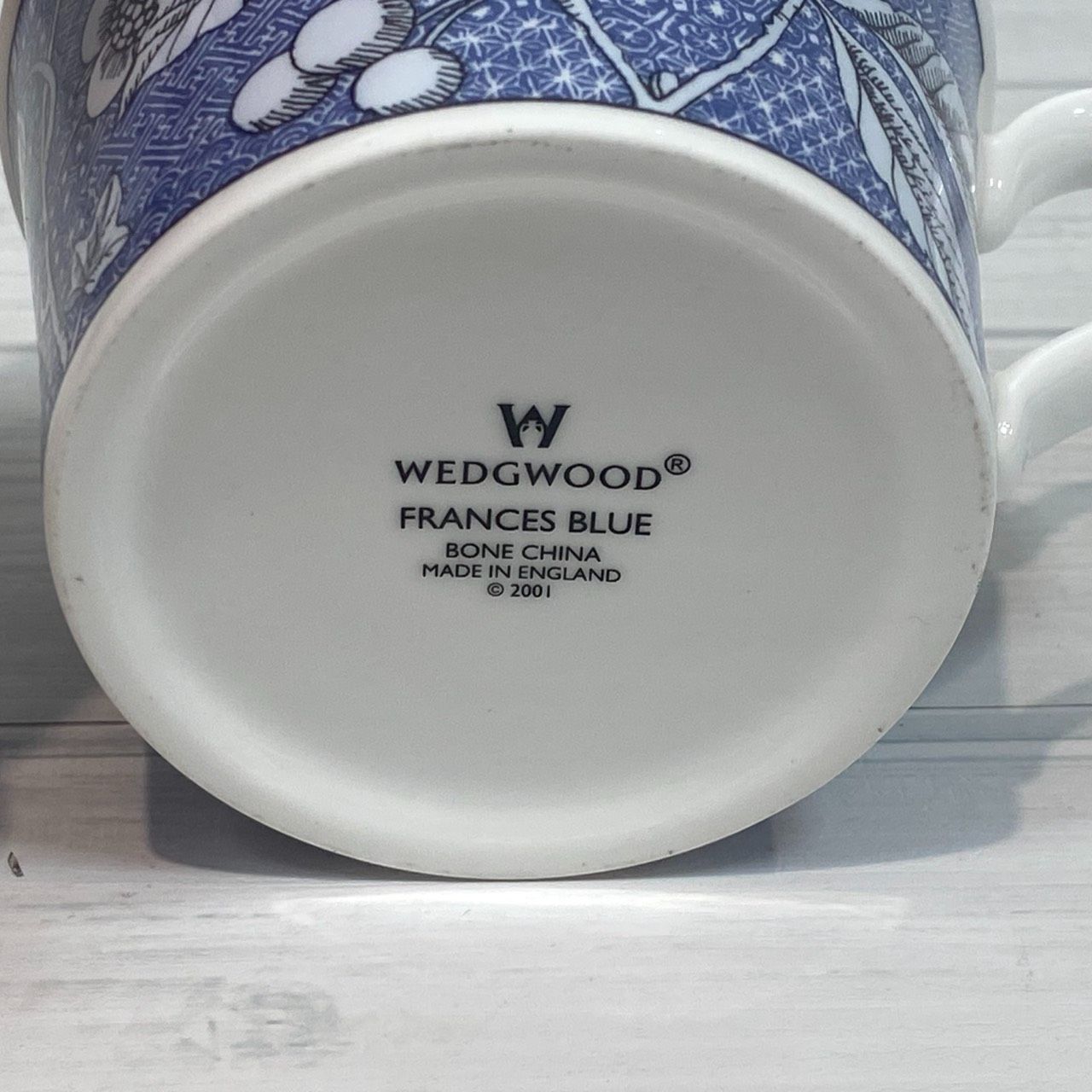 塩】WEDGWOOD ウェッジウッド FRANCES フランシス カップ&ソーサー 2客