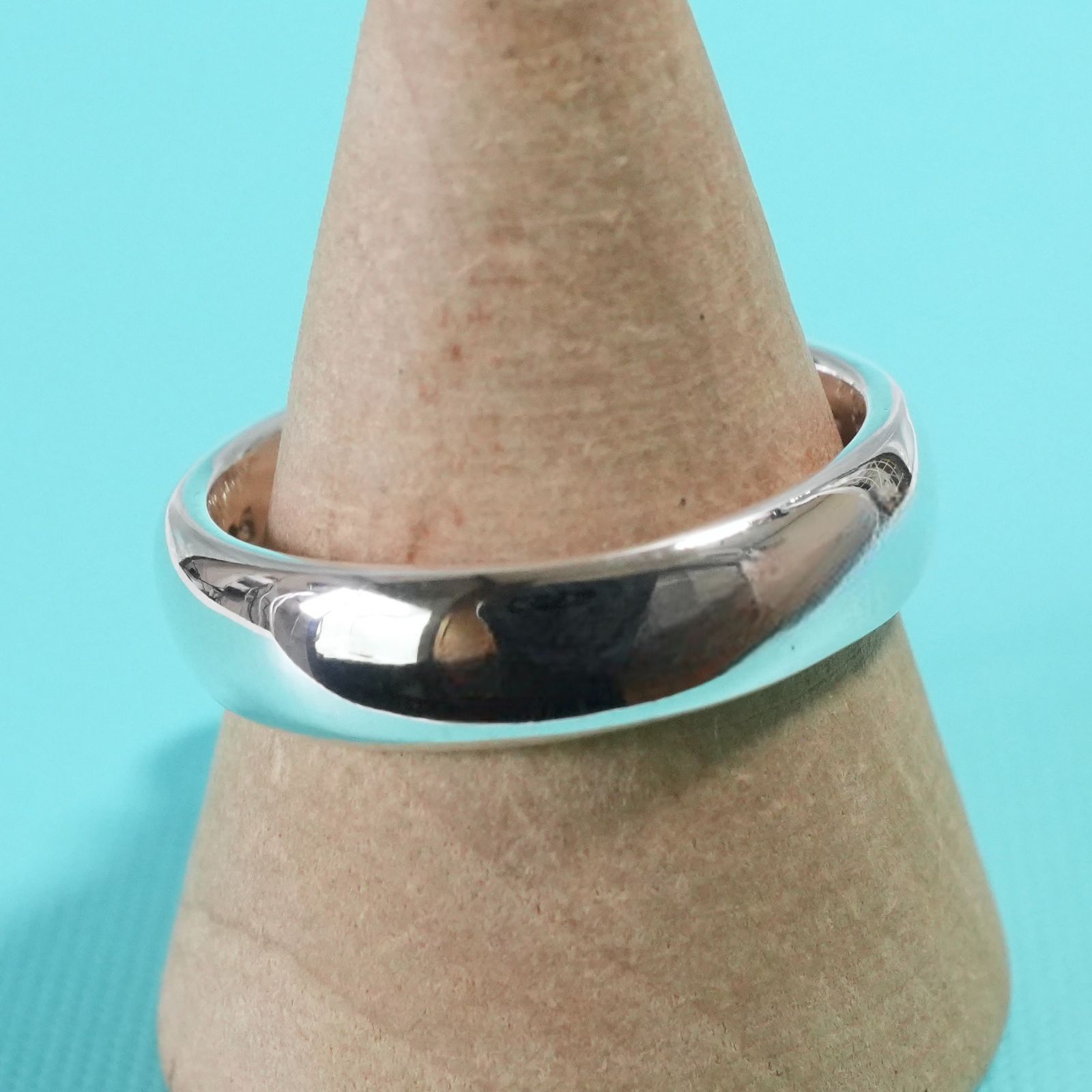 極美品14号 ティファニー ボール ダングル シルバー リング/25-2662