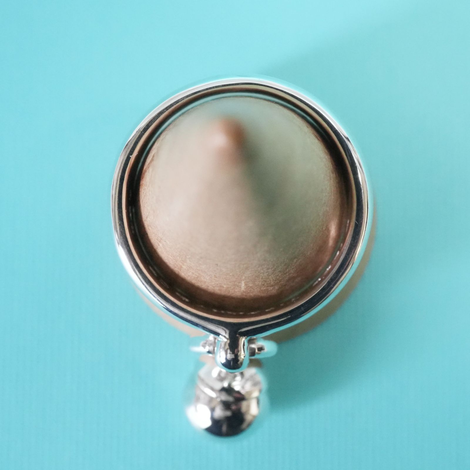 極美品14号 ティファニー ボール ダングル シルバー リング/25-2662