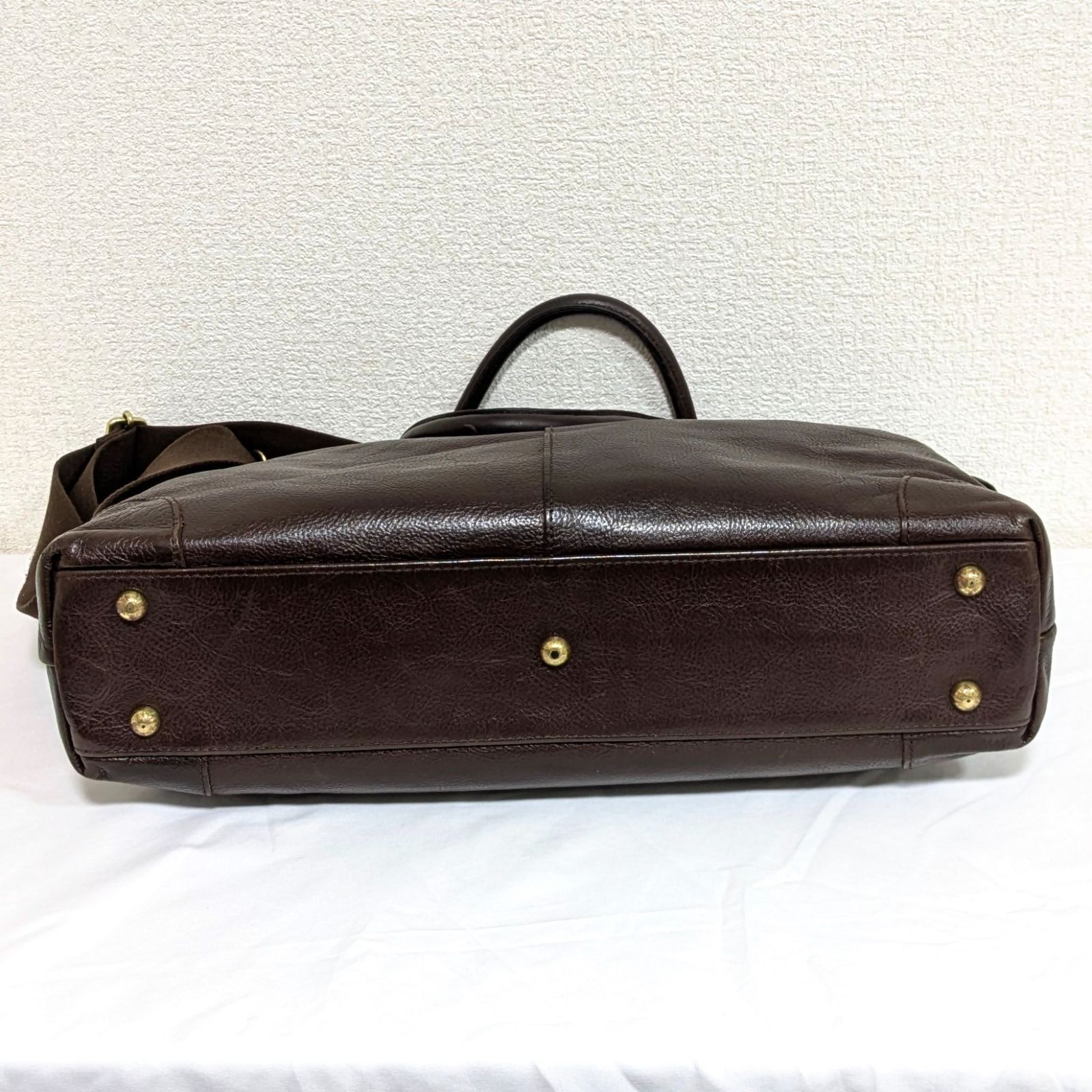 豊岡鞄　ダークブラウン レザー ビジネスバッグ 豊岡鞄 ダークブラウン レザー ビジネスバッグ 豊岡鞄 ビジネスバッグ