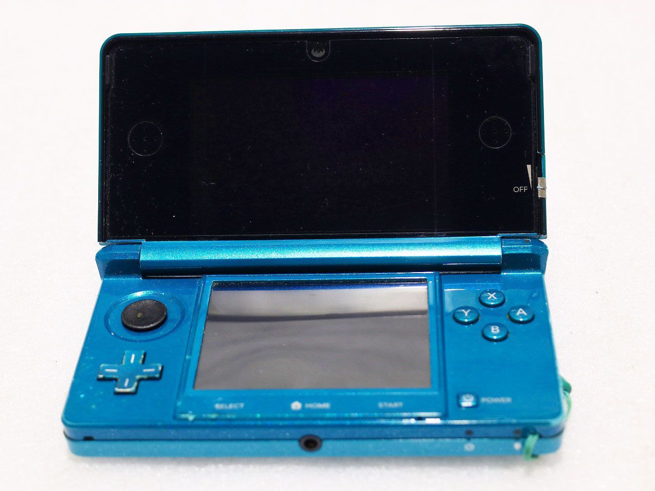 質Banana !!! Nintendo 任天堂 3 DS コバルトグリーン ポータブルゲーム機 部品取りに♪ ゜