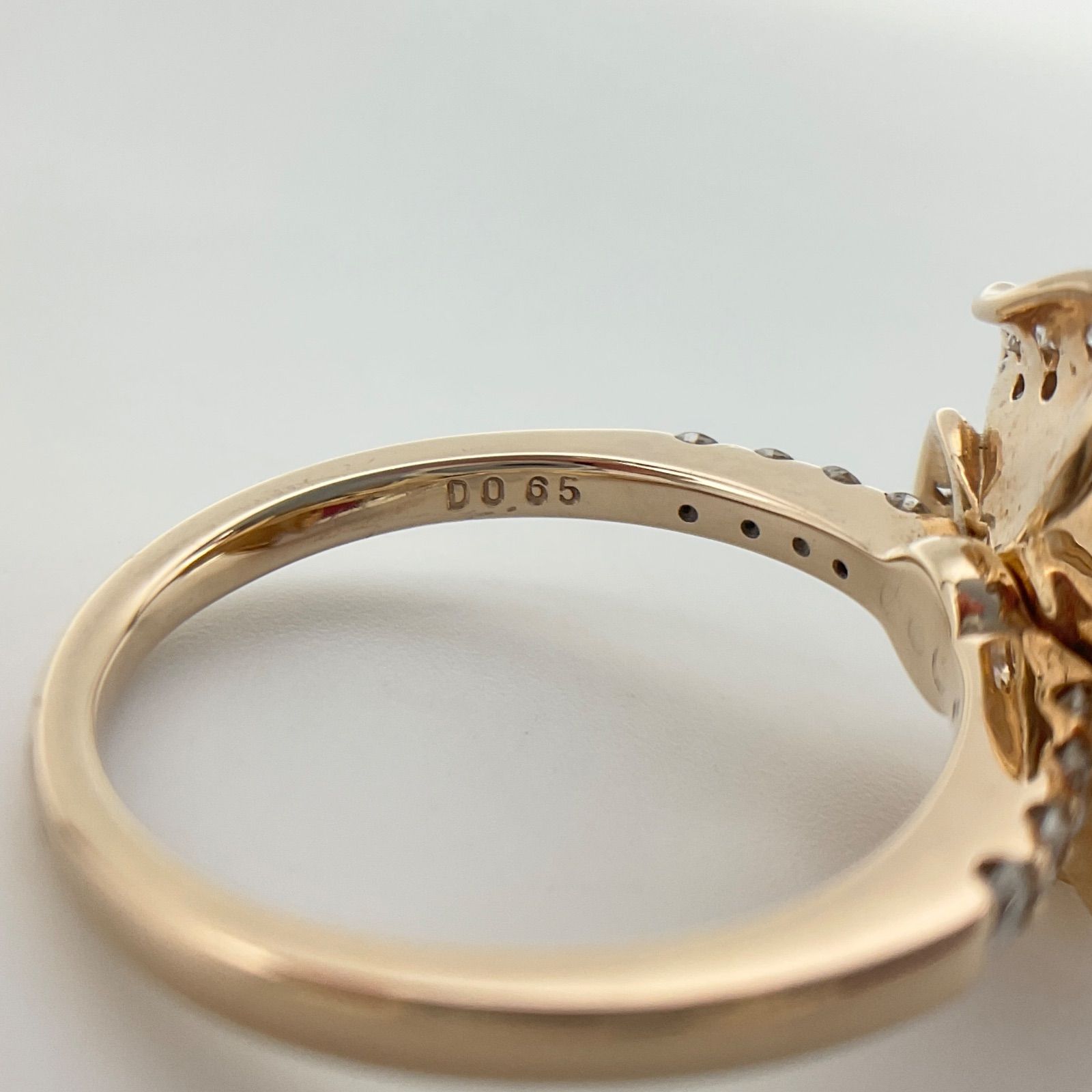 NADIA ナディア ピンクサファイア0.47ct リング 指輪 11号 K18PG 