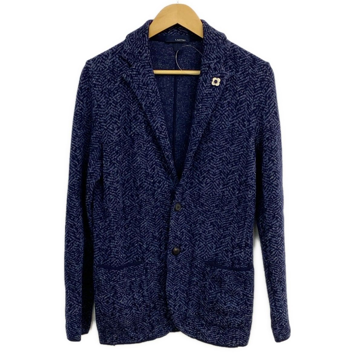 lardini(ラルディーニ) ジャケット サイズXS メンズ ネイビー ニット
