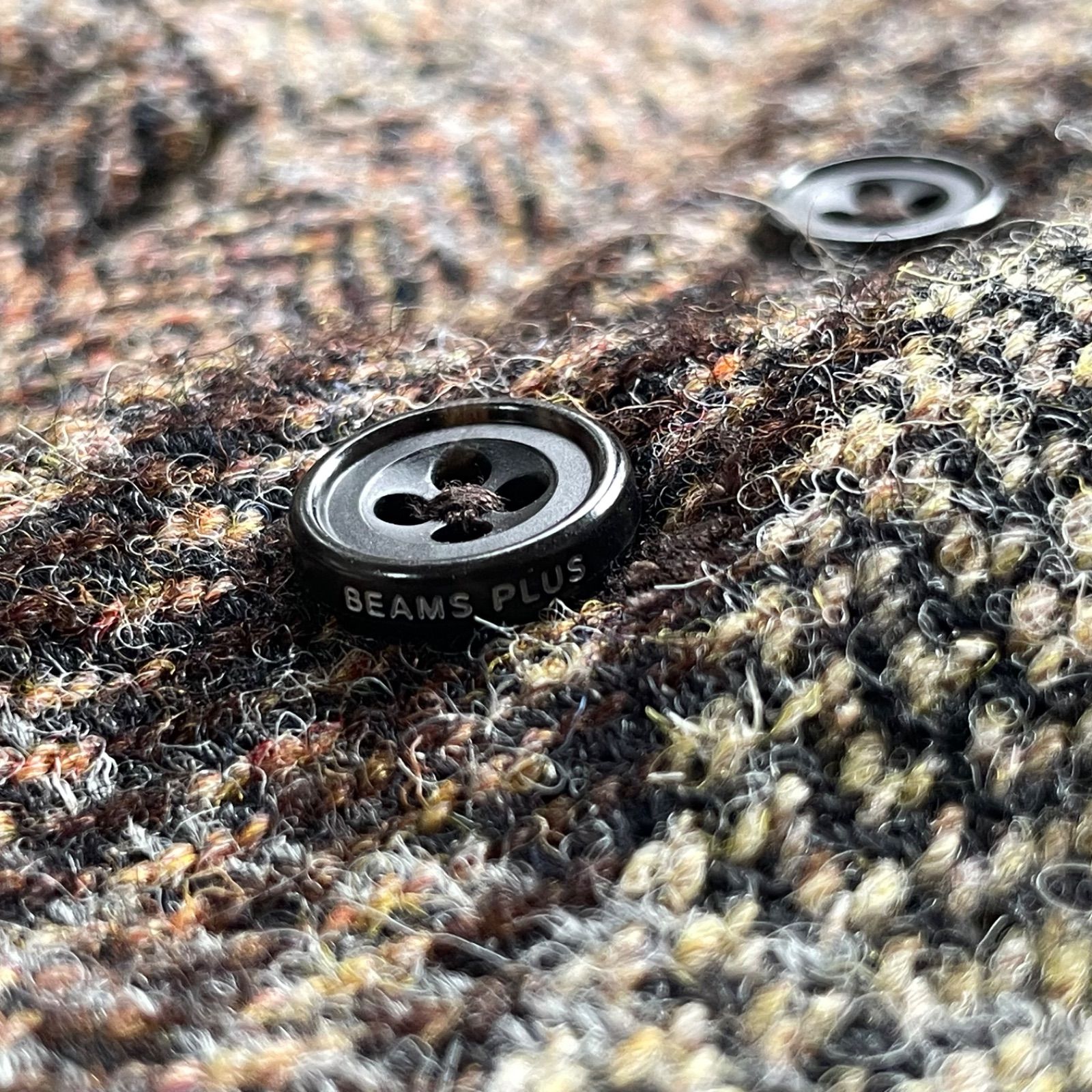 BEAMS+ Harris Tweed 100thタグ ベスト ジレ グレンチェック