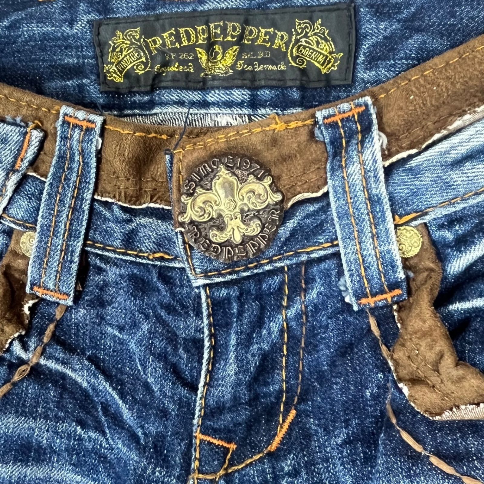 RED PEPPER レッドペッパー レオパード ヒョウ柄 ウィング刺繍
