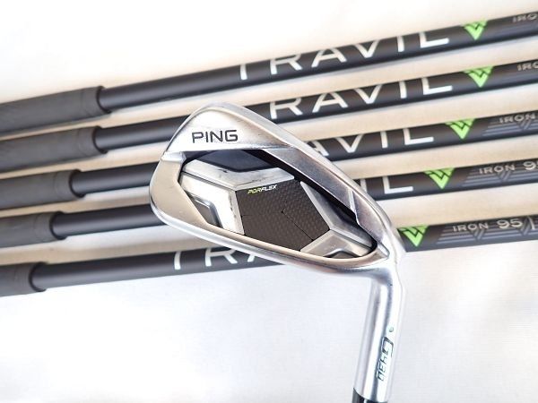 ピン G430 アイアン TRAVIL IRON 95 リシャフト 5本+45度 S グリーン