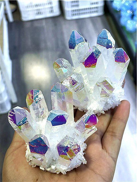 超綺麗アーカンソー産レインボーオーラクラスターB1221/E319/98D