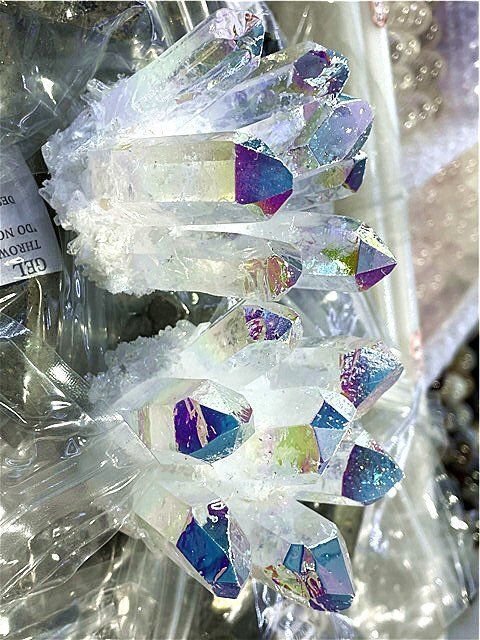 超綺麗アーカンソー産レインボーオーラクラスターB1221/E319/98D