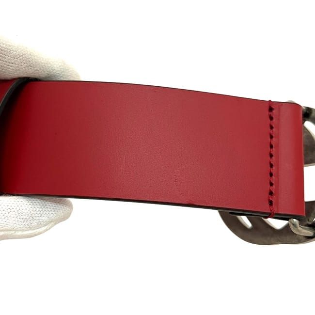 グッチ ベルト レッド インターロッキング 546389 BGH0N - メルカリ