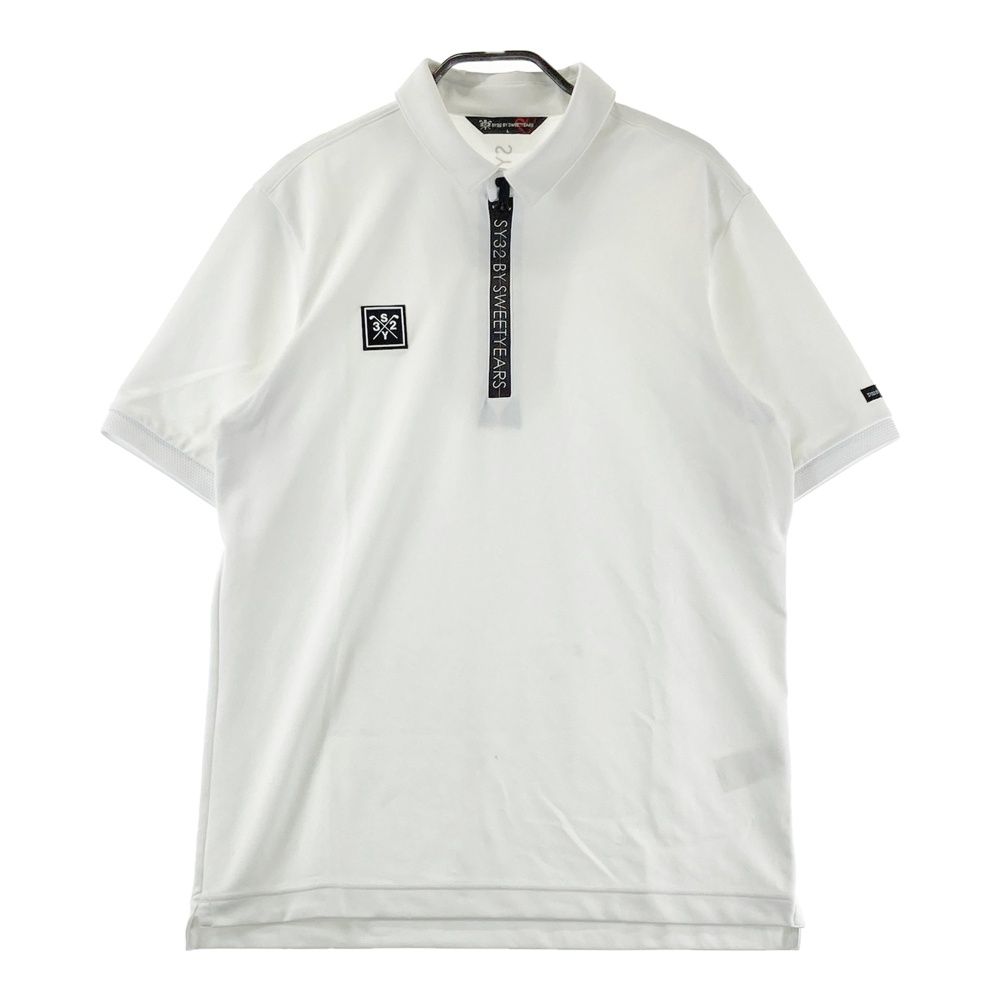 サイズ：L SY32 BY SWEET YEARS GOLF エスワイサーティトゥ 半袖ハーフ
