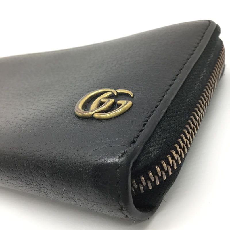 GUCCI【グッチ】GGマーモント 長財布 ラウンドファスナー 428736 レザ