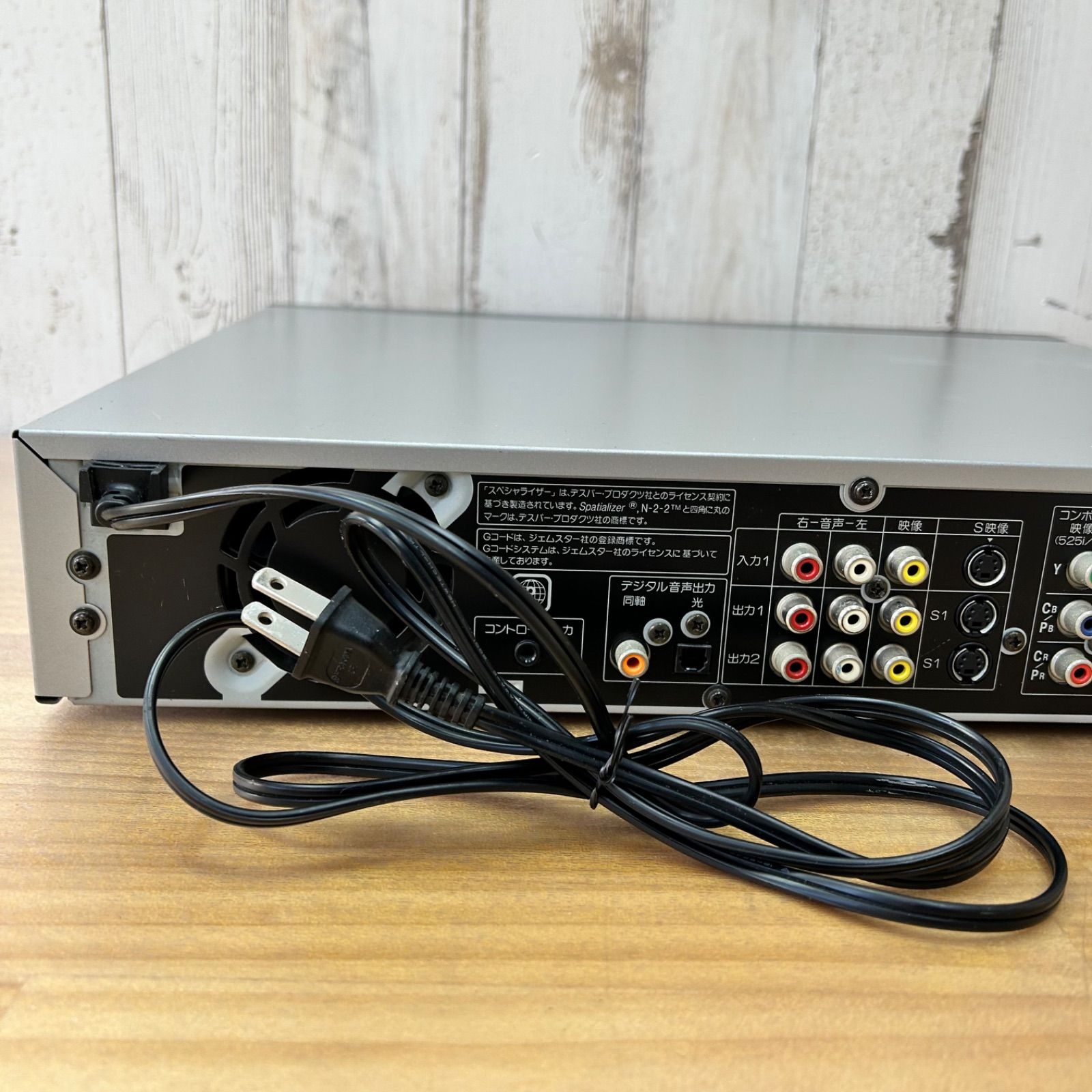 SHARP DV-SR100 DVDレコーダー 電源ケーブル一体型 DVD再生確認済み