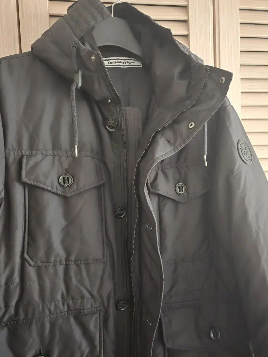   ダウン Onitsuka Tiger オニツカタイガー ロング ダウン ブラック S(90 95