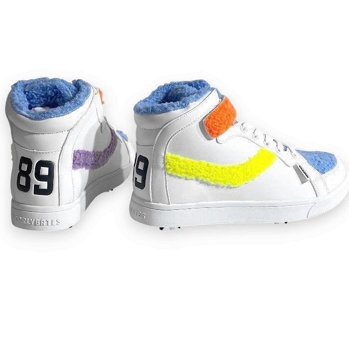 PEARLY GATES パーリーゲイツ カラフルボア Fレザー レースアップ