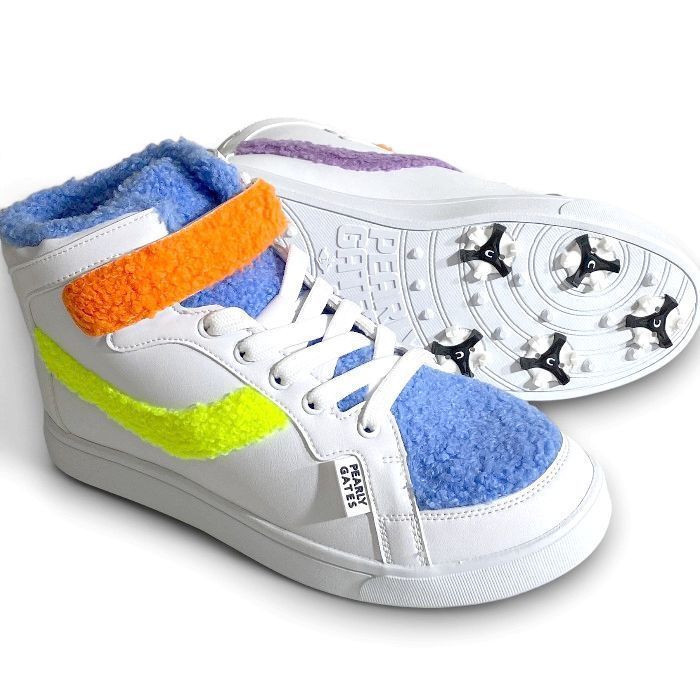 PEARLY GATES パーリーゲイツ カラフルボア Fレザー レースアップ