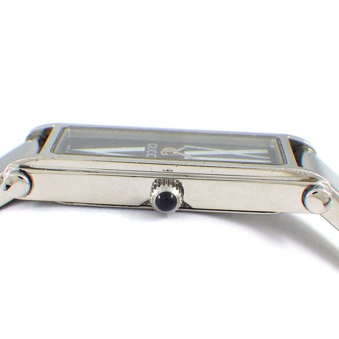 GUCCI グッチ 時計 1500L シルバー バングル 花柄文字盤 グッチ GUCCI 腕時計 バングルウォッチ 1500L レクタンギュラー 花柄