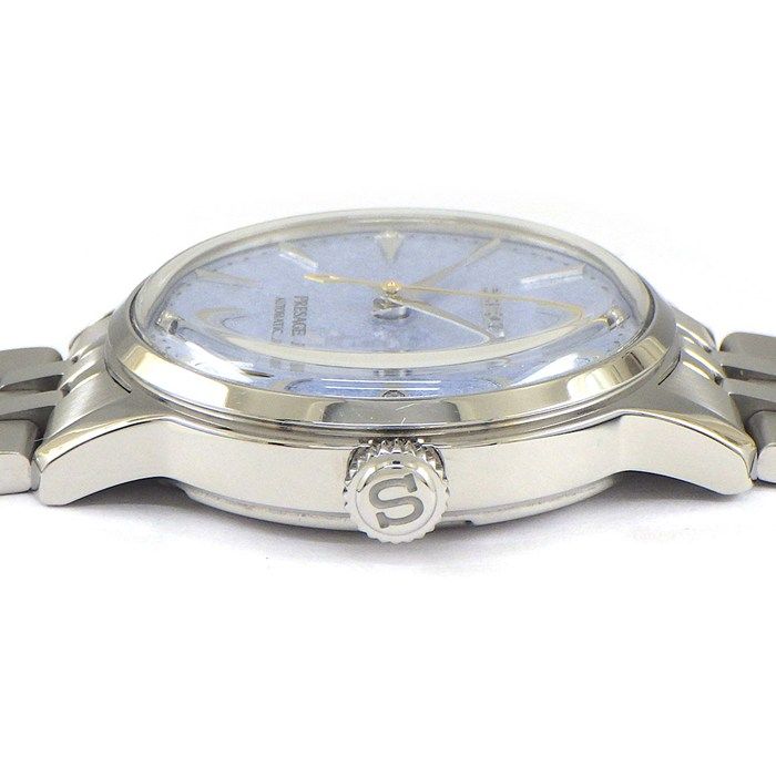 セイコー SEIKO 腕時計 プレサージュ カクテルタイム SRRY049/4R35-06S0 4ポイント ダイヤインデックス ライトブルー文字盤 デイト SS 自動巻き 【箱・保付き】 【中古】 SEIKO - セイコー SEIKO 腕時計 プレサージュ カクテルタイム SRRY049