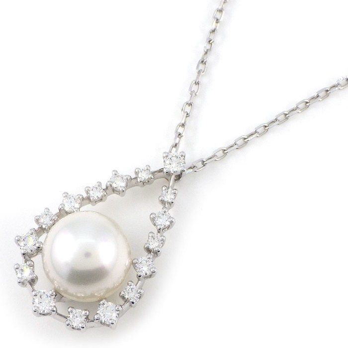 MIKIMOTO ドロップネックレスあこや真珠 ペンダント ミキモト MIKIMOTO ネックレス ドロップモチーフ 125周年記念